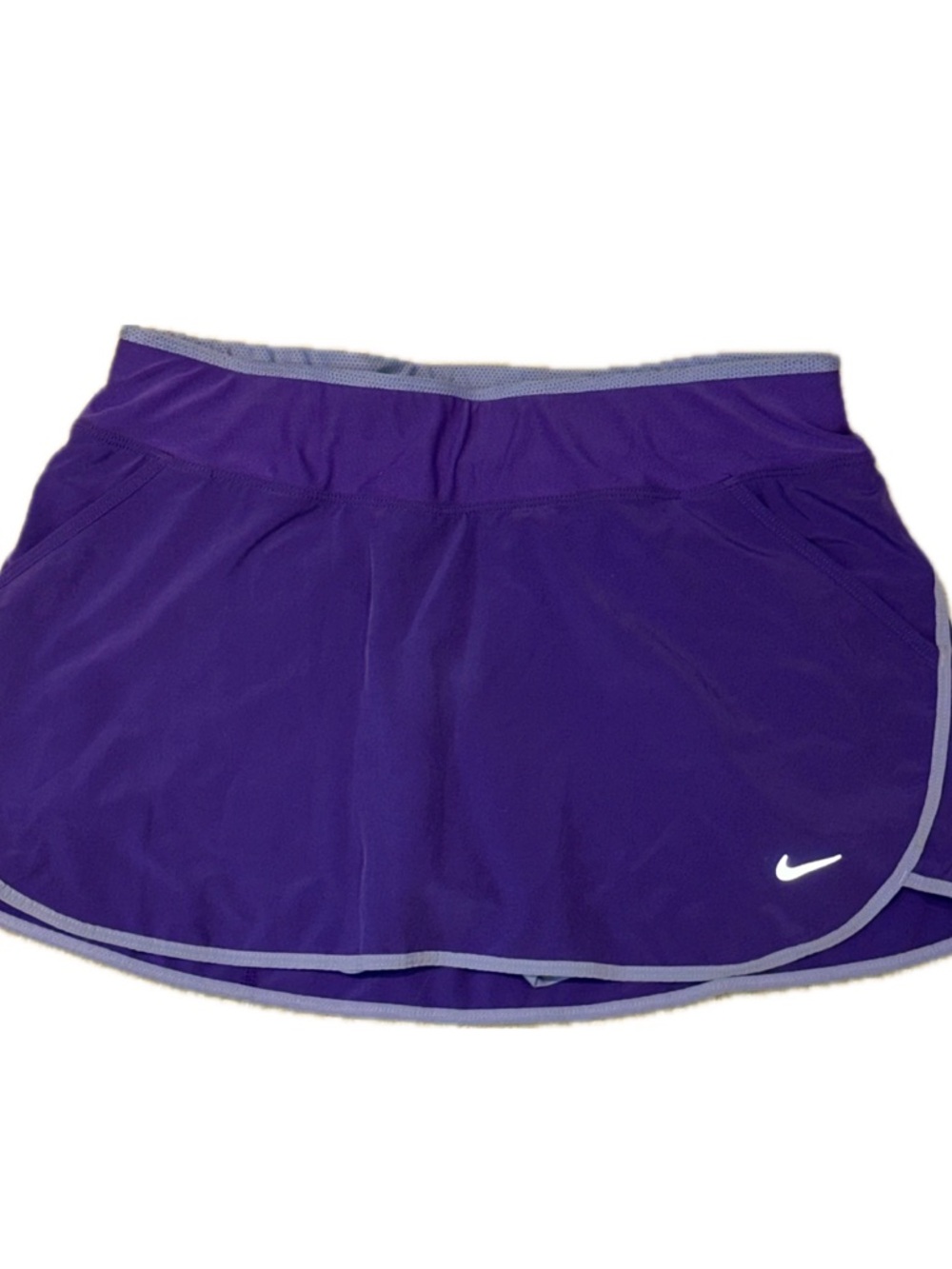 Nike Women's Purple Athletic Skort with Light Gray Trim (Size M)